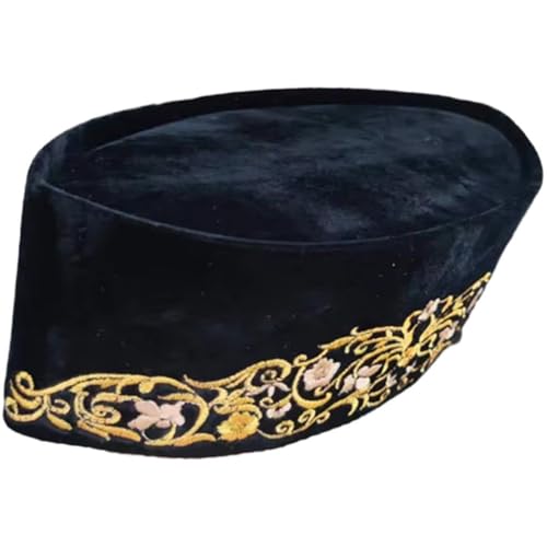 Zghhc Chapeau Indonésien pour Hommes, Casquette Musulmane, Casquette Peci Kopiah, Accessoire De Tête des Philippines, Fournitures De Culte pour Hommes Islamiques, 1 Pièce