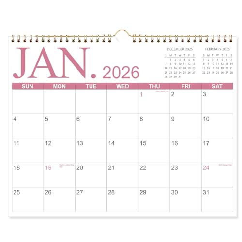 Calendar 2026-2027 - Wall Calendar from April 2026 to June 2027, 14'' x 11'' Hanging Calendar 2026-2027 with Holiday Marked, Premium Paper for Organizing, Four Color