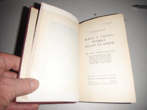 What a Young Woman Ought to Know (Self and Sex ... B000K95CZ4 Book Cover