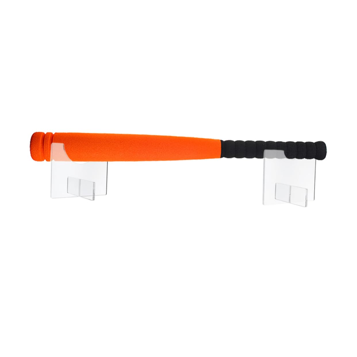 HEMOTON 2pcs Baseball Bracket Bat Holders Stands Clear Hangers Sports Support Desktop Stand Transparent Acrylic