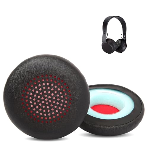 XRHTONG Prime Earpads Replacement Compatible with House of Marley EM-JH101-BK Rebel Wireless Bluetooth Headphones Ear Pads Cushion(Protein Leather/Memory Foam)