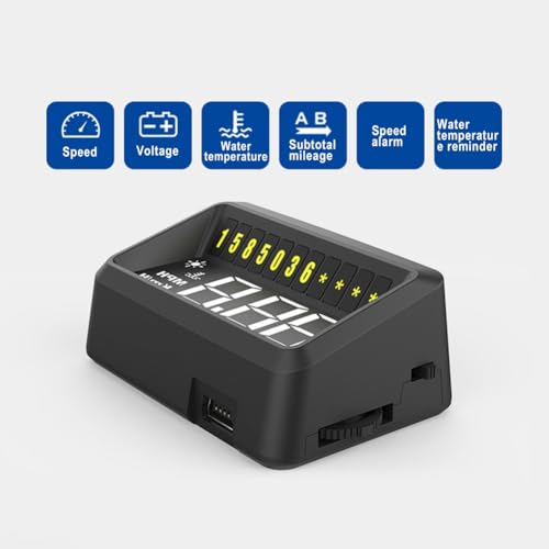 Temperatura del Coche Bajo Control con la Pantalla Frontal HUD y Proyector OBD2 5
