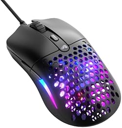 Glorious Model O Eternal Ultralight RGB Gaming Mouse - Wired - 55g Lightweight - Customizable RGB Lighting - 6