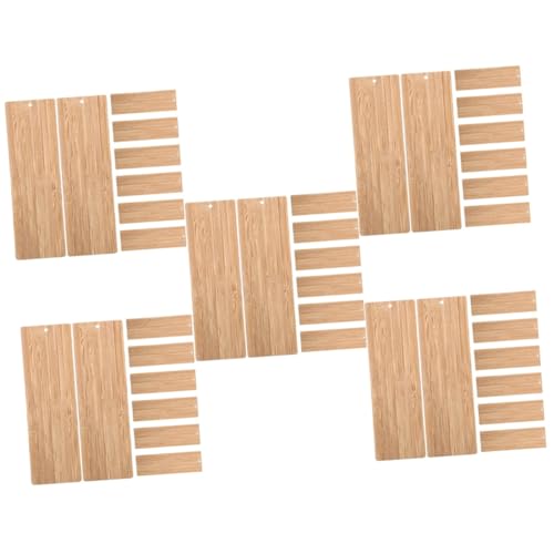 Marque pages rectangulaires vides DOITOOL pour stopper le gaspillage et personnaliser vos livres