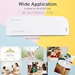 Laminator, A4 Laminater Machine, 9 Inch Thermal Laminater Machine, 4 in 1 Personal Desktop Cold Laminator with Paper Cutter and Corner Rounder 15 Laminating Pouches for Office School Business Use