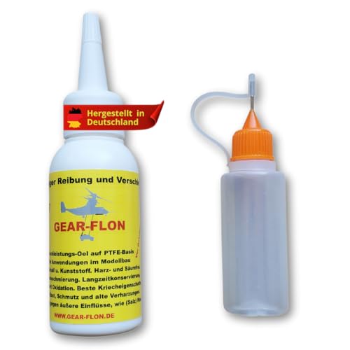 Modellbau Öl – Premium Schmieröl für den Modellbau – Hervorragende Schmierwirkung durch PTFE Schmiermittel – Modellbau-Öl für Gelenke, Getriebe & Antriebstechnik - (50ml)