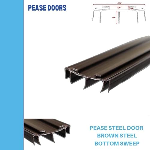 36\" Brown Fin Sweep for a Pease Steel Door