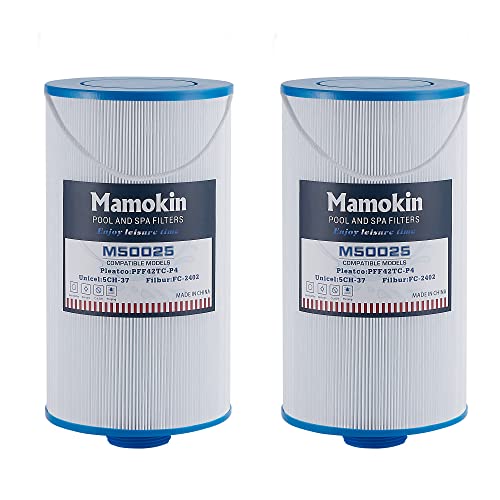 Mamokin 303279 Hot Tub Filter Replaces Filbur FC-2402 5CH-37 PFF42TC-P4 78460 and Lifesmart AquaTerra Fantasy Freeflow Simplicity Bermuda Aspire Azure Spa Filter-2 Pack