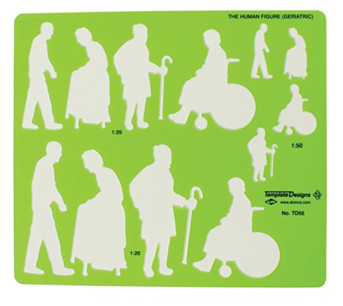 Alvin TD55 Geriatric Human Figure Template