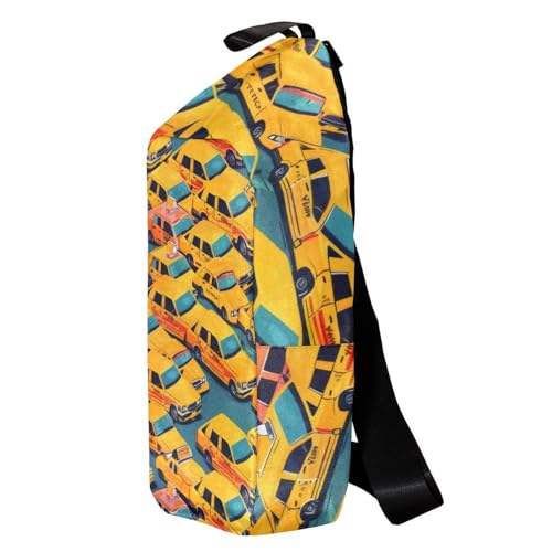 Sac à dos à bandoulière multicolore 16x36.5cm au design graphique original