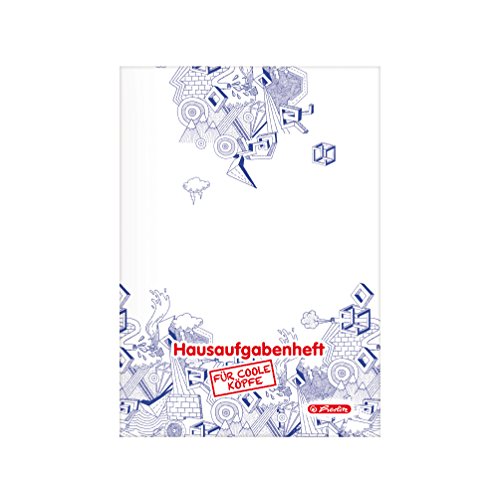 Herlitz Aufgabenheft für coole Köpfe, A5, holzfreies Papier, 80 g/m², 48 Blatt
