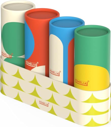 Image of Car Tissue Holder with 4 Facial Tissue Canisters | Car Organization - Car Interior Accessories - Cup Holder Tissue Cylinder - Replacement for Kleenex Tubes - Total 240 Tissues