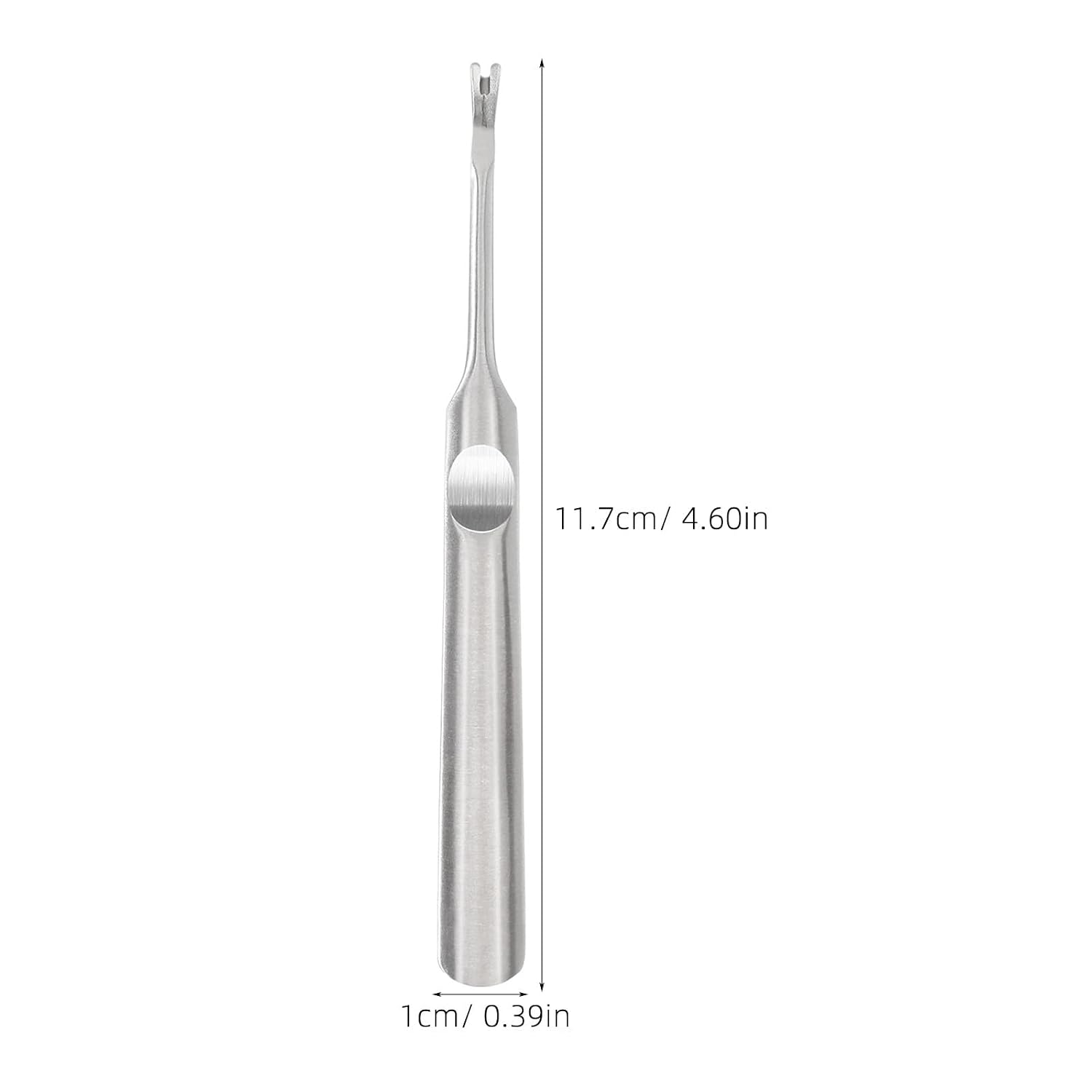 UKCOCO 4pcs Stainless Steel Dead Skin Fork V Shaped Nail Edge Dead Skin | Cuticles Scraper Nail Care Essential Gadget for SPA Home Shop