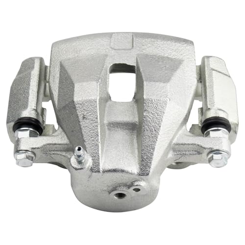 Image of TRQ Front Right Brake Caliper w /Bracket Passenger Side