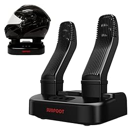 SUNFOOT Boot Dryer And Deodorizer Shoe Dryers For Work Boots, Ski Boot, Hats, Socks, Motorcycle Helmets Glove Dryer With Heat Blower, Quick Drying Boot Warmer Adjustable Timer And Rack (Black)