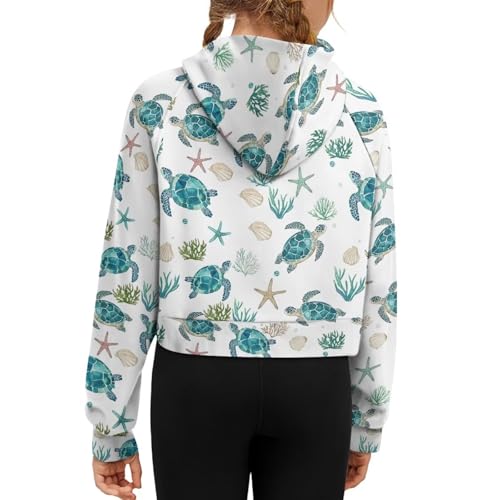 2025 Girl's Hoodies Half Zip Long Sleeve Pullover Sweatshirts Tween Girls Lightweight Casual Fall Crop Tops2