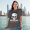Sassy Souls Silent Skulls Speak Loud T-Shirt Edgy Music Streetwear M Navy Blue #4