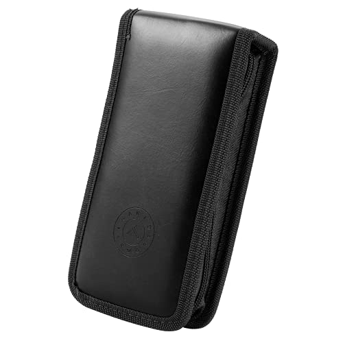 Razor Travel Case - Safety Razor Case, Straight Razor Case, Disposable Razor Case, Elegant Travel Razor Case For Your Razor & Brush, Keeps Razor & Brush Clean, Travel In Style, Great Gift (Black)