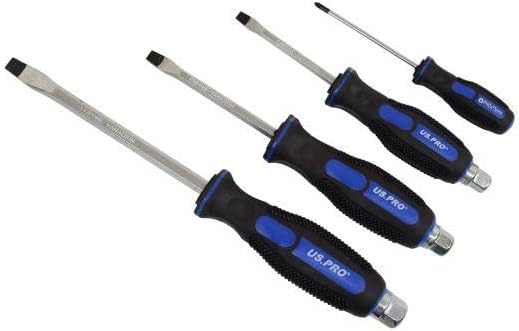 US PRO Tools 10 Piece Screwdriver Set Phillips & Slotted 4598