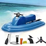 DUXMM Tender Elettrico Gonfiabile con Scooter Subacqueo e Telecomando 500W-10000mAh