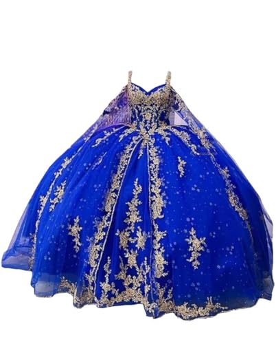 Gold Lace Applique Quinceanera Dresses 2 Piece Detachable Ball Gowns with Cap Sweet 15 Girls 2025