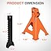 Nilight 2 Ton Jack Stands, Double Locking Heavy Duty Steel 4,400 lbs Capacity, Adjustable 10.6