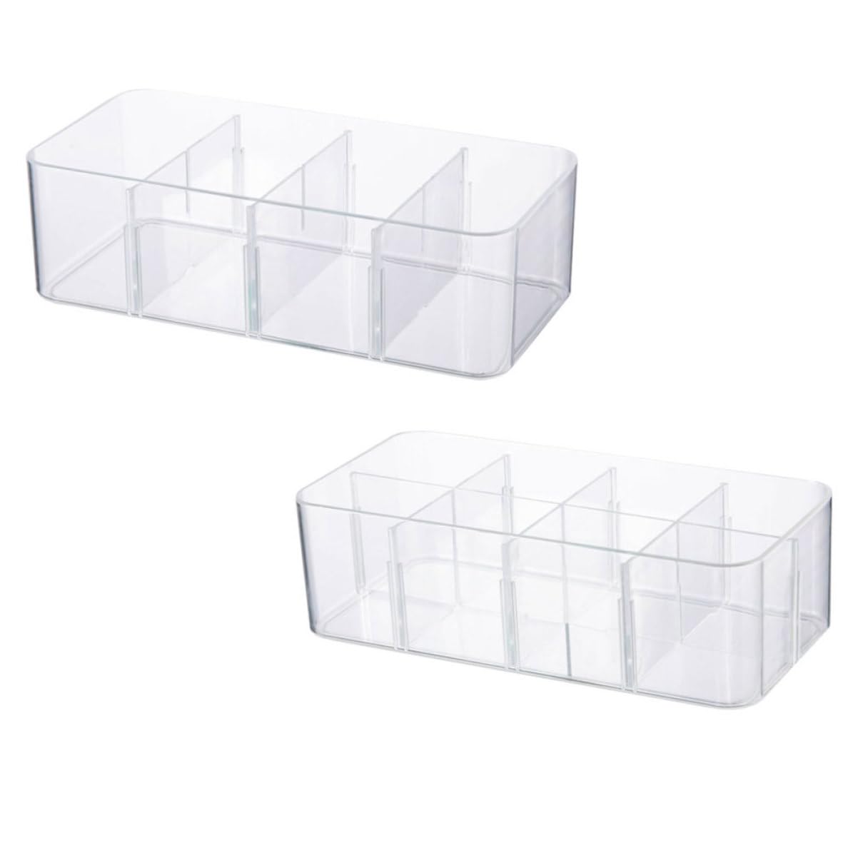 Boîte à rangement pour sous-vêtements haut de gamme en PS rigide transparent