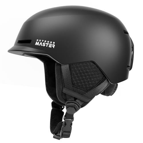 OutdoorMaster Kudu Ski Helmet, Snowboard Helmet for Men & Women - Adjustable Fit, Durable PC Shell...