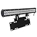 RIGIDON Barra de luz led, 23 pulgadas 144W, barras luminosas led y soporte de matrícula y soporte de montaje, Soporte foco led para off road camión coche ATV SUV 4x4 , off road led lights, 6000K