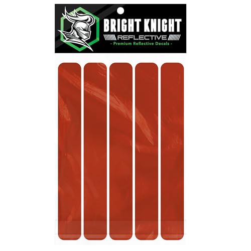 Bright Knight Decals Reflective Stickers for Helmet 3M Reflective Vinyl Pre-Cut Rectangle Strips for Bike Car and Motorcycle Decals High Visibility Safety Hard Hat Stickers Made in USA