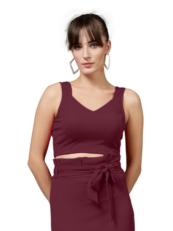 Image of OOMPH! Stretchable Sleeveless Crop Top