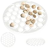 UNIVERSAL - Perfekt zum Zubereiten von Maultaschen, Teigtaschen, Piroggen, Ravioli, Pelmeni und vielem mehr mit verschiedenen Füllungen. Die Form kann auch für Kekse und andere Kuchen verwendet werden, die eine runde Form haben sollen.