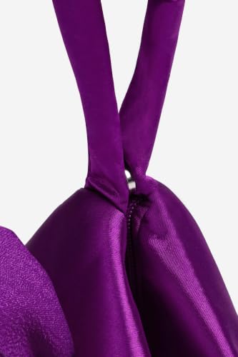 Image of BABEYOND Women's Flower Satin Evening Bags Triangle Clutch Purses