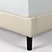 ZINUS Ibidun Upholstered Platform Bed Frame, Mattress Foundation, Wood Slat Support, No Box Spring Needed, Easy Assembly, Queen, Beige