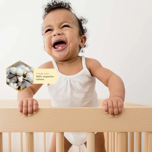 Image of Burt's Bees Baby Baby Bodysuits, 3-Pack Long & Short-Sleeve One-Pieces, 100% Organic Cotton