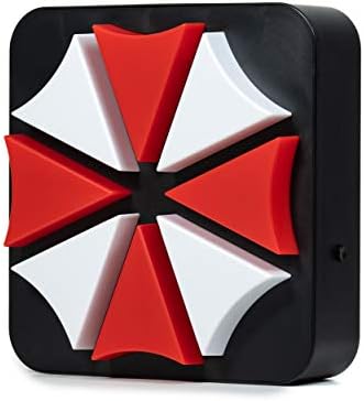 Numskull Resident Evil Umbrella Corp Lamp Wall Light - Ambient Lighting Gaming Accessory for Bedroom, Home, Study, Office, Work - Official Resident Evil Merchandise