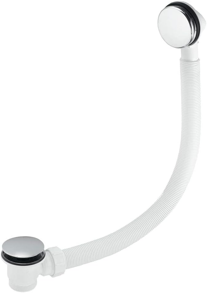 Mcalpine Cbwf70Cb Bath Clicker Waste and Overflow, Chrome and White