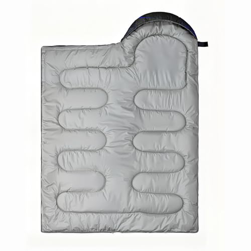 Bolsa de dormir para niños con diseño de gatos, bolsa ligera impermeable y cálida para camping de 3 estaciones, portátil con compresión miniatura 5