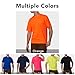 A-SAFETY High Visibility Polyester Plain Safety Tee Shirt, Orange, X-Large