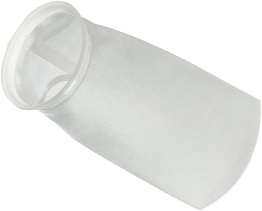 KICHOUSE Fine Mesh Paint Filter Bag for Sprayers Liquid Water Strainer for Paint Hydroponics and Food Protection White