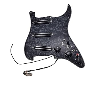 KLKL Pickguard pré-câblé SSS Petite Piste À Double Piste Humbucker Kickups 16-Way Tone Combin Type Entièrement Chargé… - Les Beatles, Paul McCartney, John Lennon, RIngo Starr, George Harrison