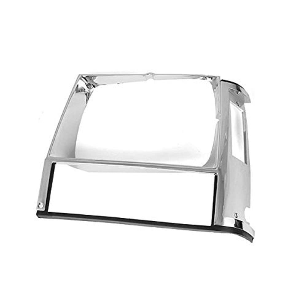 Omix-Ada12419.11 | Headlight Bezel, Left, Chrome | OE Reference: 55002245 | Fits 1984-1990 Jeep Cherokee XJ/MJ