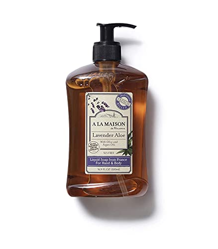 A La Maison Lavender Aloe Liquid Hand Soap - Triple French Milled Natural Moisturizing Soap (3 Pack, 16.9 Oz Bottle) #TOP5