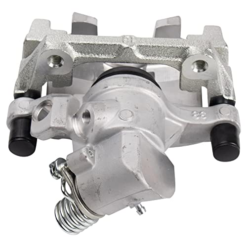 Image of TRQ Rear Brake Pad and Rotor Set Ceramic Solid Rotors Calipers