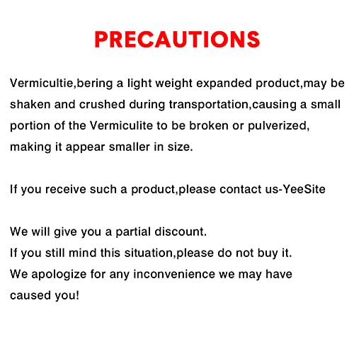 Yeesite 5 Quart Organic Vermiculite Granules For Plants And Gardening Suit For Root Cuttings, Seed Germination, Arranging Flowers #TOP2