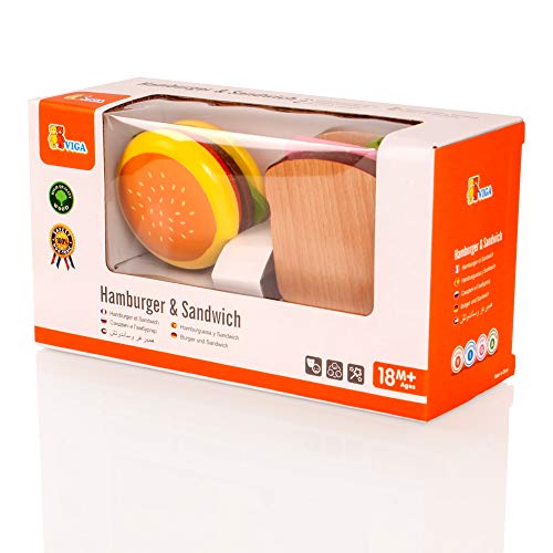 Eitech Viga Toys - Schneideset - Burger und Sandwich