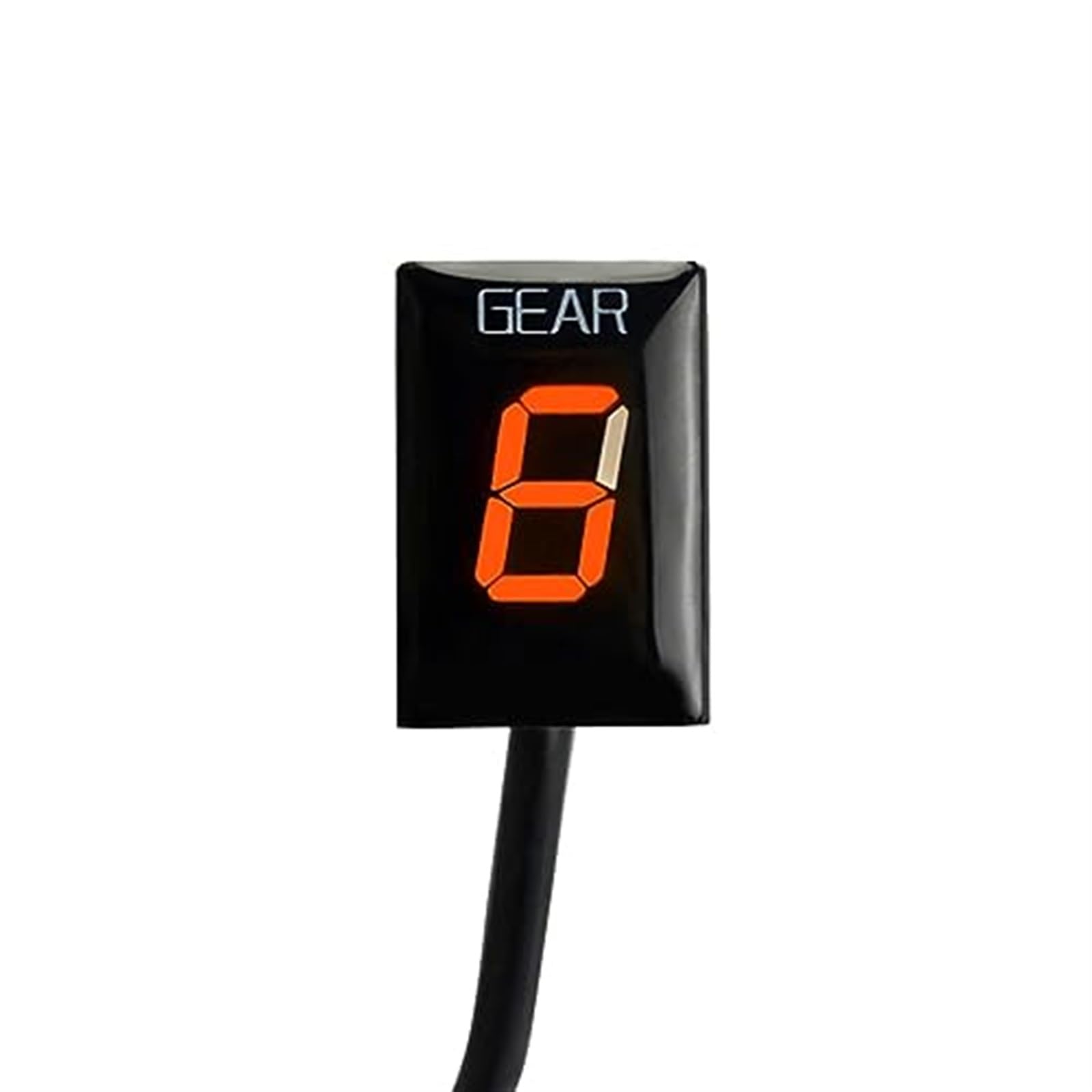 Ganganzeiger Motorradzubehör Ganganzeige 1-6 Level Geschwindigkeitsanzeige, for YZF-R1 YZF R1 YZFR1 1998-2005 2006 2007 2008(Black Orange)