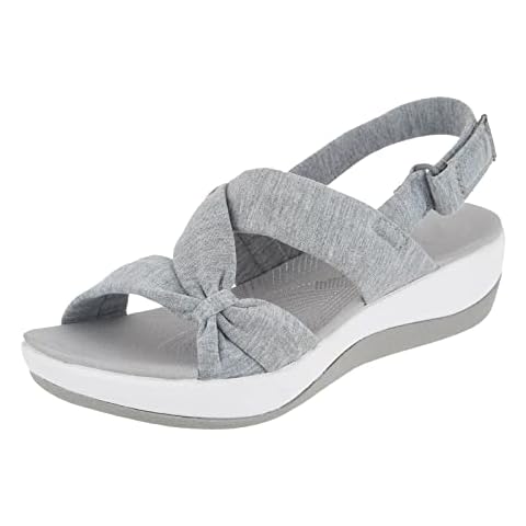 Sandalias peeptoe con cuña y velcro Cover