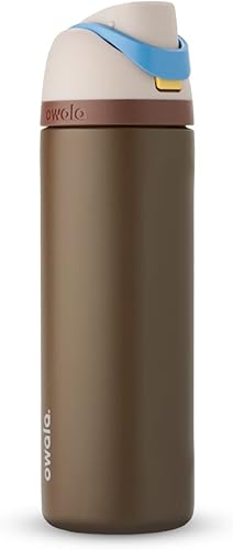 Owala FreeSip - Botella de acero inoxidable de Star Wars, con aislamiento y pajilla, para deportes y viajes, botella de agua deportiva sin BPA, 24