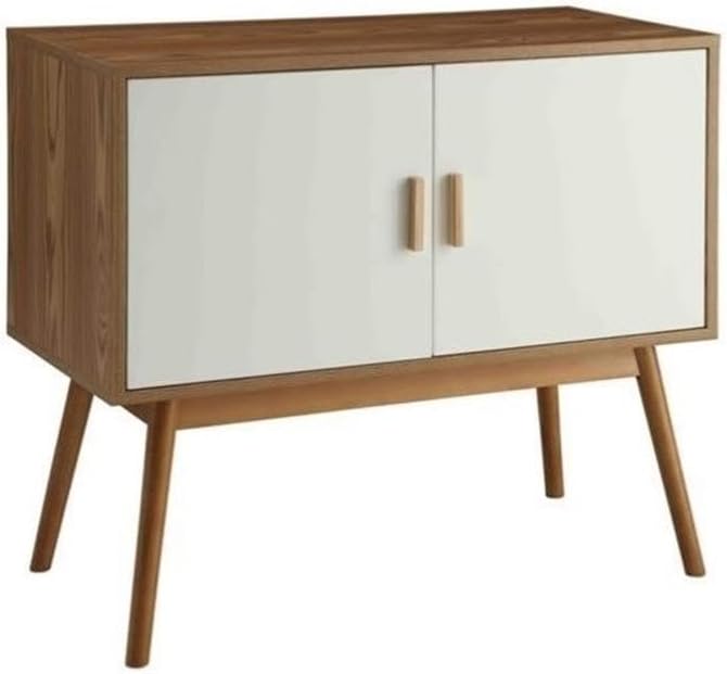 Convenience Concepts Oslo Storage Console, White / Woodgrain